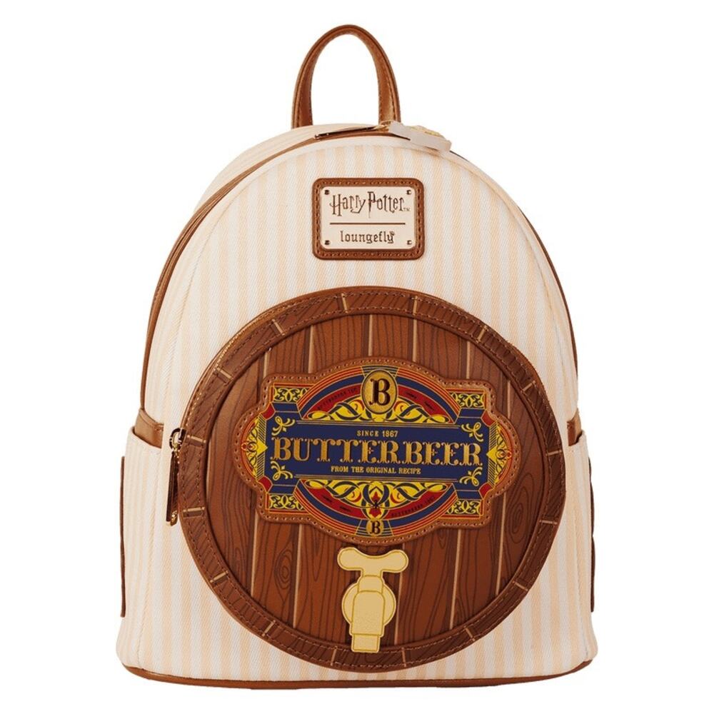 Loungefly Harry Potter Butterbeer Barrel Scented Mini Backpack NWT